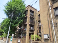取り壊しを目前にした「同潤会上野下アパート」。さすがに痛みを感じさせるが、独特の存在感があった。前庭の樹木の高さが、建物の歴史を感じさせる