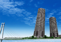「W Comfort Towers」完成予想図