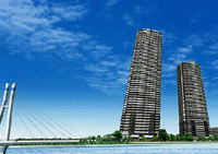 「W Comfort Towers」完成予想図