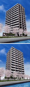 完成予想図 上:南藤沢、下:鵠沼東