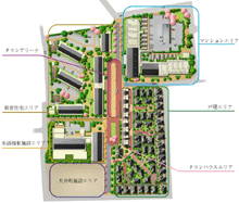 『七彩の街』敷地配置図