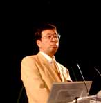 会員各店への期待を語る三津川社長