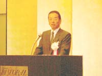 会長に再任された和田勇氏