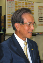 抱負を語る亀山征夫氏