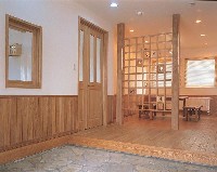 紋別山林事業所室内 国産材を利用した室内イメージ