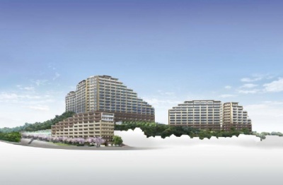「千里ディアヒルズ」マンションゾーン完成イメージ