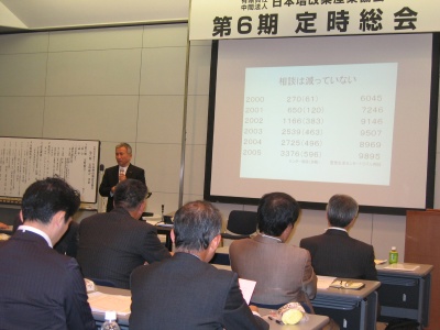 定時総会の模様