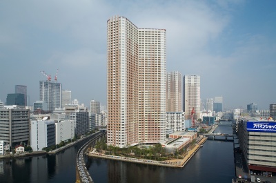 完成した「芝浦アイランドケープタワー」
