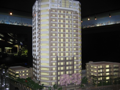 「ザ・ライオンズ上野の森」完成予想模型