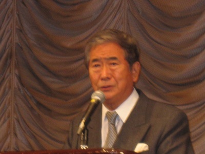「宅建協会の皆さんの力を借りて、新しい東京、新しい首都圏の可能性を追求したい」と語った石原慎太郎東京都知事