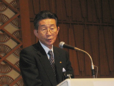 「やらなければいけないことがたくさんある。11万業者の組織力で取り組んでいく」と語る藤田和夫会長