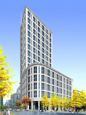 「セントレジスホテル大阪」完成予想図