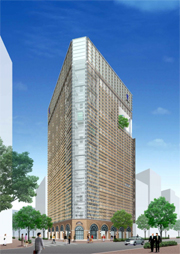 都心型商業施設「ニッタビル」完成予想図
