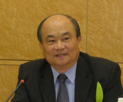 「台湾では今年、大規模な業法改正が予定されており、今回の討論会の内容をそれに反映してもらうよう、政府に働きかけたい」などと語る、訪日団団長の楊 耀龍氏
