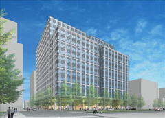「淀屋橋地区第一種市街地再開発事業」外観パース