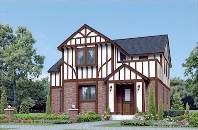ブラウンタイプの「ウッズヒルチューダー」外観イメージ