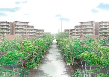 「青葉のまち」完成イメージパース