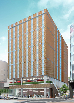 「(仮称)渋谷オルガン坂ホテル計画」外観イメージ