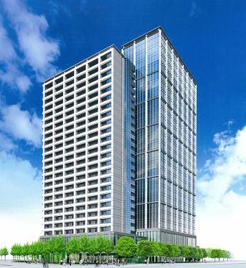 再開発ビル完成予想パース