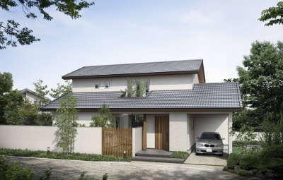 xevoWW「切妻瓦屋根の家」外観イメージ