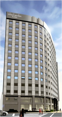 「(仮称)三井ガーデンホテル上野」完成予想図
