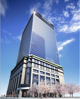 「(仮称)室町東地区開発計画2-2街区」外観イメージパース