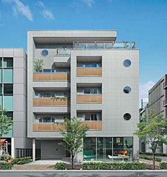 「ソルビオス」5階建て(賃貸・店舗併用)タイプ 外観