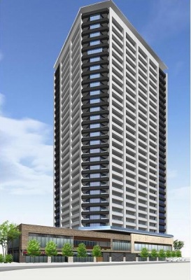 再開発事業完成予想パース