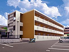 駐車場付きレオパレス21のアパート