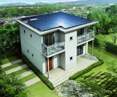 大容量の太陽光発電システムを搭載した『進・パルフェ』外観イメージ