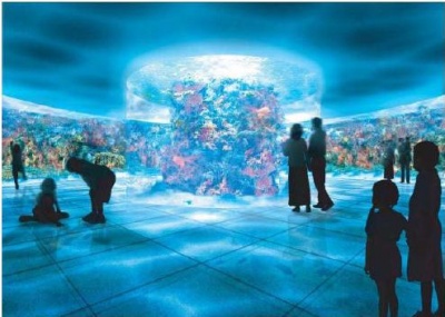 「(仮称)墨田水族館」内観イメージ