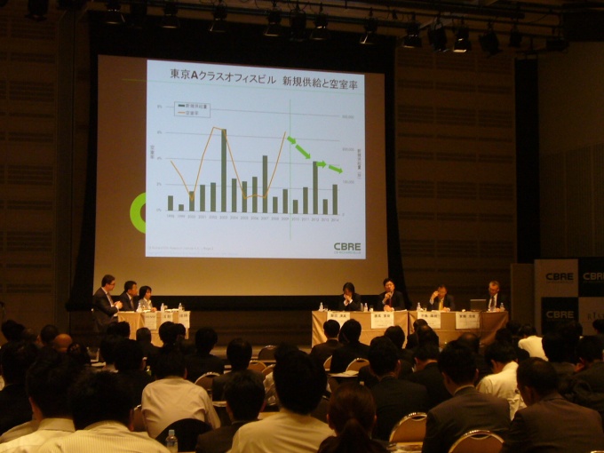 「不動産を取り巻く市場環境の変化について~日本の不動産投資市場はどこに向かっているのか?~」をテーマに実施されたパネルディスカッションの様子