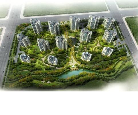 中国の大規模環境都市開発プロジェクト「中国・シンガポール天津エコシティ」区画12a完成予想パース
