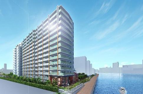 「Brillia辰巳CANAL TERRACE(ブリリア辰巳キャナルテラス)」外観イメージ