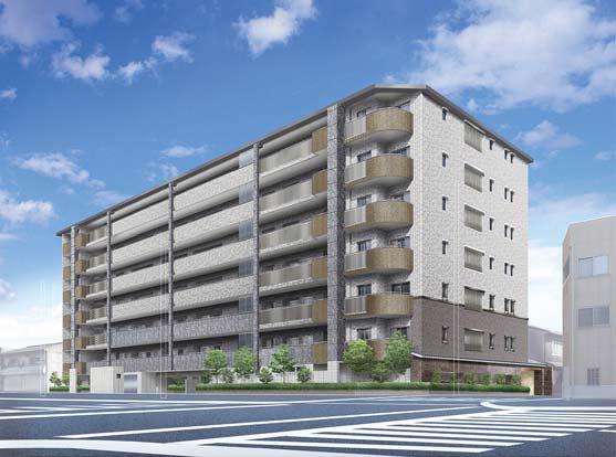 「ザ・パークハウス二条城」外観完成予想図
