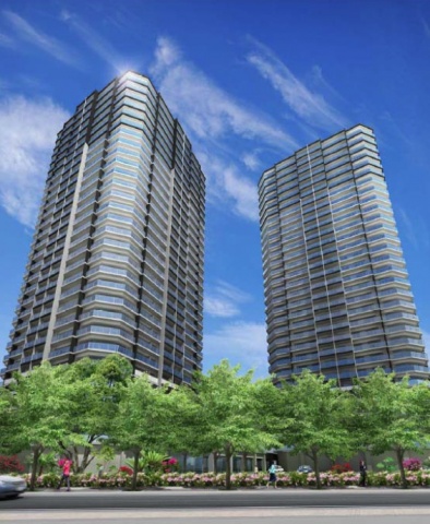 「(仮称)おもろまち一丁目プロジェクト マンション棟」完成予想図