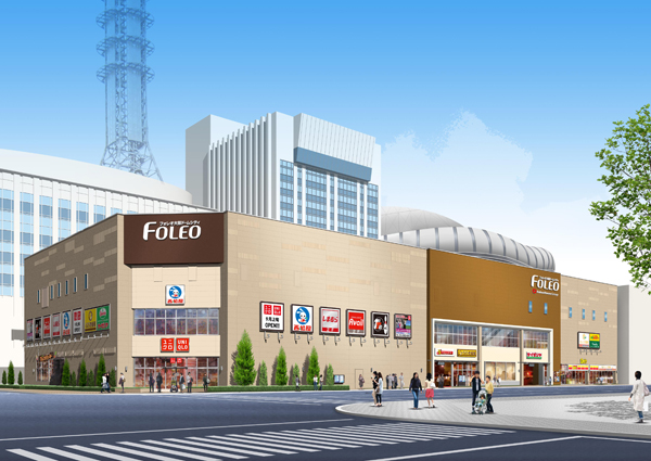 ショッピングセンター「フォレオ大阪ドームシティ」の外観イメージ