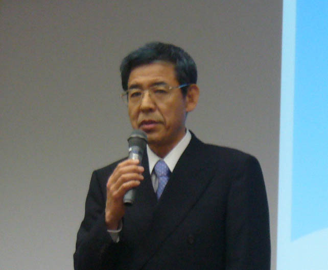 冒頭挨拶をするジェルコ会長の中林幸一氏