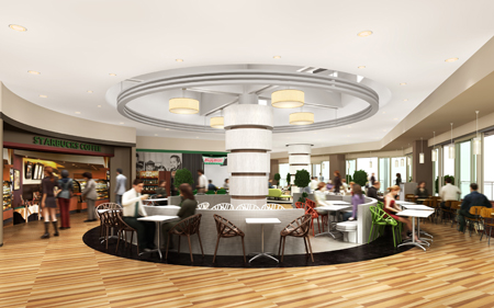 全天候型休憩スペース「Garden terrace(ガーデンテラス)」イメージ