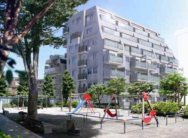 分譲マンション「THEパームス三鷹 レジェーロ」外観