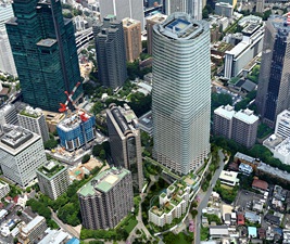 「虎ノ門・六本木地区第一種市街地再開発事業」完成予想イメージ