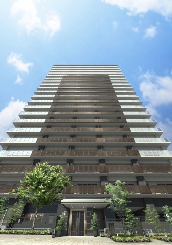 「プレミスト盛岡駅前 GATE-TOWER」完成予想パース