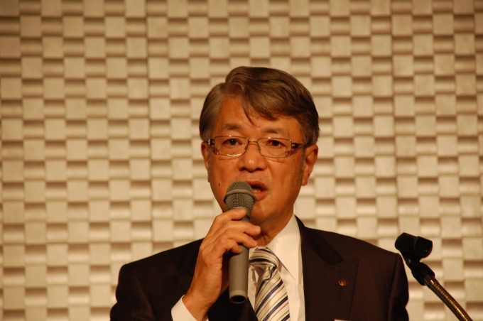「この1年間経験してきたことを風化させない」と、より震災復興活動に注力していく気概を見せた東急不動産(株)社長の金指 潔氏