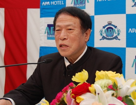 「立地選定さえ誤らなければ、東京都心には無限のホテル・マンションニーズがある。ホテルは都心部であと30~50ヵ所は建設できる」と意欲を見せる、アパグループ代表の元谷外志雄氏