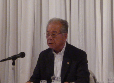 「住宅に係る消費税について、政策的配慮を陳情していきたい」と話す(社)住宅生産団体連合会会長の樋口武男氏