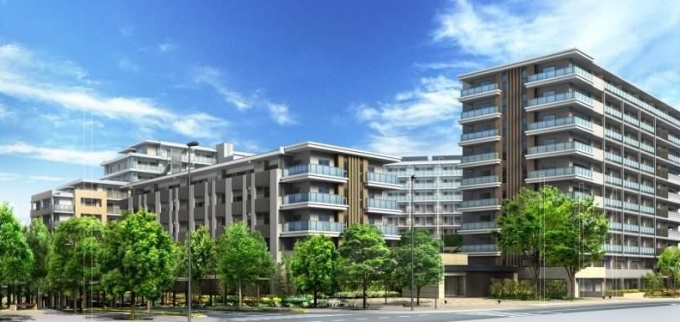 「プラウド船橋」1・2街区完成予想図