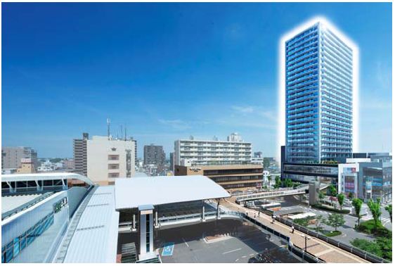 「シティタワー上尾駅前」完成予想図