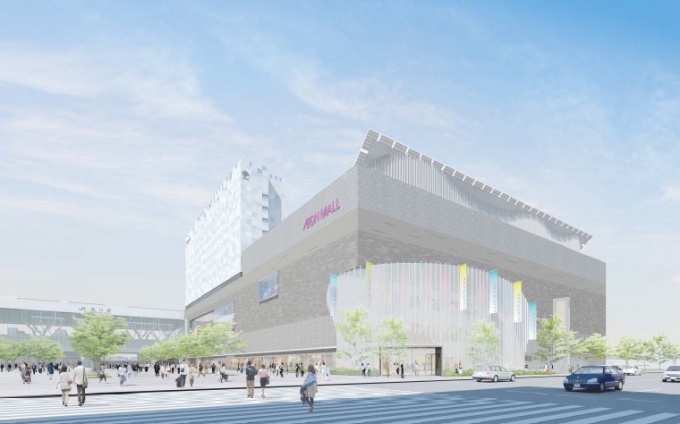 「旭川ターミナルビル」外観パース