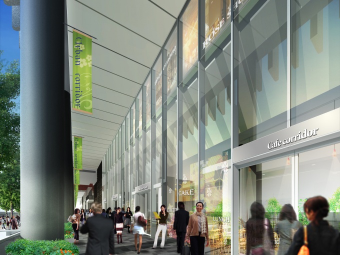 「グランフロント大阪」屋外回廊イメージ