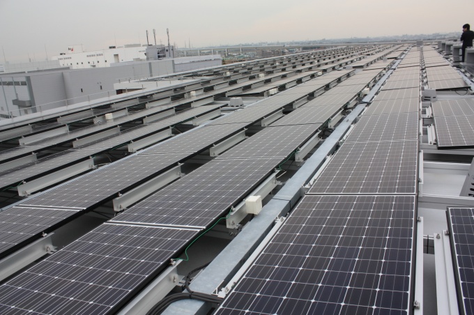 1住戸当たり5枚の太陽電池モジュールを設置。最大1